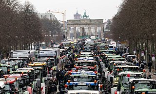 Traktoren bis zum Brandenburger Tor: Der Deutsche Bauernverband hat zur Demo «Zu viel ist zu viel! Jetzt ist Schluss!» aufgerufen. - Fabian Sommer/dpa Traktoren bis zum Brandenburger Tor: Der Deutsche Bauernverband hat zur Demo «Zu viel ist zu viel! Jetzt ist Schluss!» aufgerufen. - Fabian Sommer/dpa