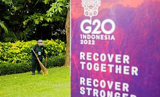 Das Treffen der Gruppe der G20 findet am 15. und 16. November auf Bali statt. - Christoph Soeder/dpa Das Treffen der Gruppe der G20 findet am 15. und 16. November auf Bali statt. - Christoph Soeder/dpa