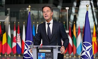 Nato-Generalsekretär Mark Rutte geht davon aus, dass Russland Truppenunterstützung braucht. - Virginia Mayo/AP/dpa Nato-Generalsekretär Mark Rutte geht davon aus, dass Russland Truppenunterstützung braucht. - Virginia Mayo/AP/dpa