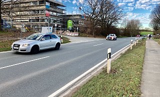 Die Herforder Straße (B239) in Schweicheln-Bermbeck wird ab dem Frühjahr für rund drei Monate gesperrt. - Alexander Jenniches Die Herforder Straße (B239) in Schweicheln-Bermbeck wird ab dem Frühjahr für rund drei Monate gesperrt. - Alexander Jenniches