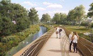 Brückenkörper wie Brüstungen werden aus einem speziellen Stahl hergestellt. Es setzt Patina an und ist besonders wetterfest. - Stadt Gütersloh Brückenkörper wie Brüstungen werden aus einem speziellen Stahl hergestellt. Es setzt Patina an und ist besonders wetterfest. - Stadt Gütersloh