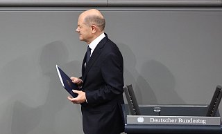 Scholz verliert wie geplant Vertrauensfrage. - Christoph Soeder/dpa Scholz verliert wie geplant Vertrauensfrage. - Christoph Soeder/dpa