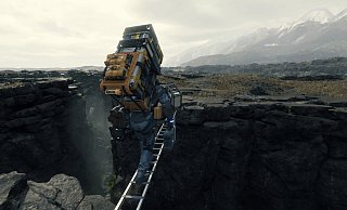 In "Death Stranding" ist es immer gut, eine Leiter dabei zu haben. - Sony Interactive Entertainment In "Death Stranding" ist es immer gut, eine Leiter dabei zu haben. - Sony Interactive Entertainment