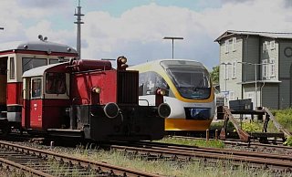 Auch die SPD möchte, dass künftig kein Prellbock mehr im Rahdener Bahnhof an den Gleisen gen Norden steht. - SPD/Claus-Dieter Brüning Auch die SPD möchte, dass künftig kein Prellbock mehr im Rahdener Bahnhof an den Gleisen gen Norden steht. - SPD/Claus-Dieter Brüning