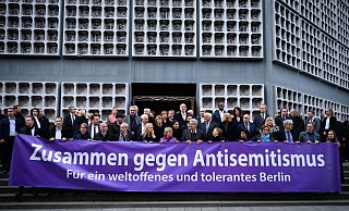 Am Jahrestag des Hamas-Überfalls in Israel gab es in Berlin eine Gedenkveranstaltung. (Archivbild) - Bernd von Jutrczenka/dpa Am Jahrestag des Hamas-Überfalls in Israel gab es in Berlin eine Gedenkveranstaltung. (Archivbild) - Bernd von Jutrczenka/dpa