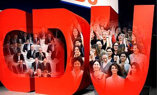 Bei der CDU dominieren zumeist die Männer. In Parteivorständen ab Kreisebene soll sich sich das künftig ändern. - dpa/Montage Frücht Bei der CDU dominieren zumeist die Männer. In Parteivorständen ab Kreisebene soll sich sich das künftig ändern. - dpa/Montage Frücht