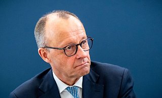 Friedrich Merz will die deutsche Olympia-Bewerbung unterstützen – stellt aber klare Forderungen an Politik und Sport. - Michael Kappeler/dpa Friedrich Merz will die deutsche Olympia-Bewerbung unterstützen – stellt aber klare Forderungen an Politik und Sport. - Michael Kappeler/dpa