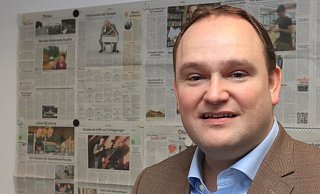 Wieder im gelernten Beruf: Tim Ostermann, ehemaliger CDU-Bundestagsabgeordneter, beim Redaktionsbesuch der NW. Er steht für eine erneute Kandidatur bereit, wenn die Partei ihn auf den Schild hebt und der neue Arbeitgeber mitmacht. Foto: Ulf Hanke - Ulf Hanke Wieder im gelernten Beruf: Tim Ostermann, ehemaliger CDU-Bundestagsabgeordneter, beim Redaktionsbesuch der NW. Er steht für eine erneute Kandidatur bereit, wenn die Partei ihn auf den Schild hebt und der neue Arbeitgeber mitmacht. Foto: Ulf Hanke - Ulf Hanke