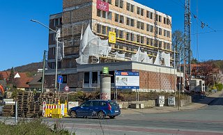 Das ehemalige Evangelische Medienhaus an der Cansteinstraße in Bielefeld wird derzeit komplett entkernt und modernisiert. 27 Wohnungen sollen dort entstehen. - Andreas Zobe Das ehemalige Evangelische Medienhaus an der Cansteinstraße in Bielefeld wird derzeit komplett entkernt und modernisiert. 27 Wohnungen sollen dort entstehen. - Andreas Zobe