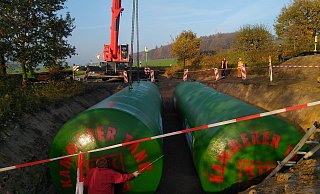 Neue Wassertanks sollen die Löschwasserversorgung in Langenkamp sicherstellen. - Klaus Hasenbein Neue Wassertanks sollen die Löschwasserversorgung in Langenkamp sicherstellen. - Klaus Hasenbein