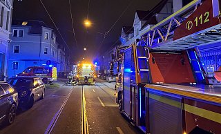 Brand an der Oelmühlenstraße in Bielefeld-Mitte. - Jürgen Mahncke Brand an der Oelmühlenstraße in Bielefeld-Mitte. - Jürgen Mahncke