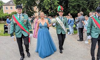 Das Königspaar Florian und Maria Prohn regiert im 400-jährigen Jubiläumsjahr. - Burkhard Battran Das Königspaar Florian und Maria Prohn regiert im 400-jährigen Jubiläumsjahr. - Burkhard Battran