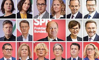 Die künftige Bundesregierung auf einen Blick. - Foto: Michael Kappeler, Kay Nietfeld/dpa Die künftige Bundesregierung auf einen Blick. - Foto: Michael Kappeler, Kay Nietfeld/dpa