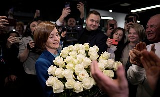 Die amtierende Präsidentin von Moldau, Maia Sandu, hat die Wahl erneut gewonnen. - Vadim Ghirda/AP Die amtierende Präsidentin von Moldau, Maia Sandu, hat die Wahl erneut gewonnen. - Vadim Ghirda/AP