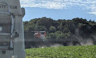 Das schwerverletze Kind wurde von Stemwede aus mit einem Rettungshubschrauber ins Klinikum Minden geflogen. - privat Das schwerverletze Kind wurde von Stemwede aus mit einem Rettungshubschrauber ins Klinikum Minden geflogen. - privat