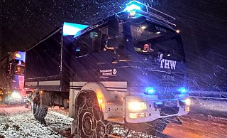 Erneut war das Technische Hilfswerk entlang der A2 im Einsatz. - THW Erneut war das Technische Hilfswerk entlang der A2 im Einsatz. - THW