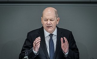 Bundeskanzler Olaf Scholz gibt vor dem Bundestag eine Regierungserklärung zum Europäischen Rat ab. - Kay Nietfeld/dpa Bundeskanzler Olaf Scholz gibt vor dem Bundestag eine Regierungserklärung zum Europäischen Rat ab. - Kay Nietfeld/dpa