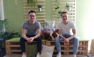 Wollen gemeinsam durchstarten: die Pektogram-Gründer Oliver Noske (l.) und Jasper Steinlechner. - Johnny Dähne Wollen gemeinsam durchstarten: die Pektogram-Gründer Oliver Noske (l.) und Jasper Steinlechner. - Johnny Dähne