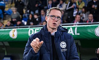 Ein bisschen mehr Spielraum bieten die Pokaleinnahmen dem DSC Arminia um seinen Sport-Geschäftsführer Michael Mutzel. - Teresa Kroeger Ein bisschen mehr Spielraum bieten die Pokaleinnahmen dem DSC Arminia um seinen Sport-Geschäftsführer Michael Mutzel. - Teresa Kroeger