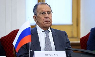 Sergej Lawrow, Außenminister von Russland, bei einem Treffen mit mehreren Amtskollegen in der iranischen Hauptstadt. - -/Russian Foreign Ministry Press Service/AP/dpa Sergej Lawrow, Außenminister von Russland, bei einem Treffen mit mehreren Amtskollegen in der iranischen Hauptstadt. - -/Russian Foreign Ministry Press Service/AP/dpa