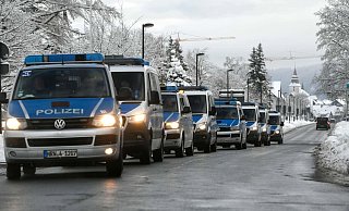 Am vergangenen Sonntag waren zahlreiche Polizisten in Winterberg unterwegs. - AFP Am vergangenen Sonntag waren zahlreiche Polizisten in Winterberg unterwegs. - AFP