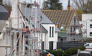 Im neuen Paderborner Wohngebiet Bruktererweg wird noch gebaut. - Niklas Tüns Im neuen Paderborner Wohngebiet Bruktererweg wird noch gebaut. - Niklas Tüns