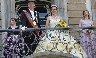 Das amtierende Königspaar Christian und Katja Vonnahme. - Büttner Das amtierende Königspaar Christian und Katja Vonnahme. - Büttner