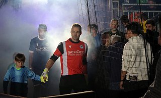 Dennis Eilhoff, hier beim Turnier vor einer Woche in Lingen, wo der DSC Dritter wurde, hütet das Tor des Traditionsteams von Arminia Bielefeld. - Wolfgang Rudolf Dennis Eilhoff, hier beim Turnier vor einer Woche in Lingen, wo der DSC Dritter wurde, hütet das Tor des Traditionsteams von Arminia Bielefeld. - Wolfgang Rudolf