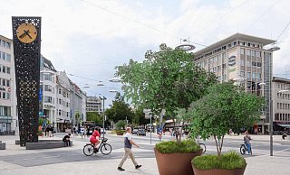 "Sieben Söhne des Himmels", so heißen die Sträucher, die bald auf dem Jahnplatz stehen könnte. Insgesamt sollen zwölf Pflanzkübel aufgestellt werden. - Stadt Bielefeld "Sieben Söhne des Himmels", so heißen die Sträucher, die bald auf dem Jahnplatz stehen könnte. Insgesamt sollen zwölf Pflanzkübel aufgestellt werden. - Stadt Bielefeld