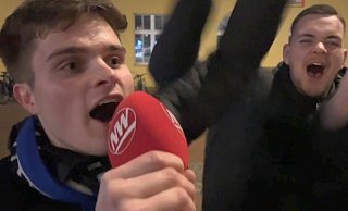 Nach dem Halbfinaleinzug des DSC hatten die Bielefelder Fans mächtig Grund zum Jubeln. Unsere Redaktion hat Reaktionen eingefangen. - Julius Uekmann Nach dem Halbfinaleinzug des DSC hatten die Bielefelder Fans mächtig Grund zum Jubeln. Unsere Redaktion hat Reaktionen eingefangen. - Julius Uekmann