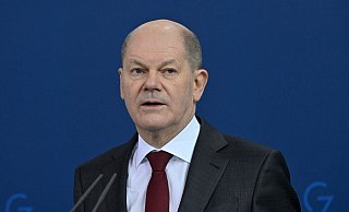 Bundeskanzler Olaf Scholz stoppte das Genehmigungsverfahren für das Projekt Nord Stream 2. - Foto: John Macdougall/AFP-Pool/dpa Bundeskanzler Olaf Scholz stoppte das Genehmigungsverfahren für das Projekt Nord Stream 2. - Foto: John Macdougall/AFP-Pool/dpa