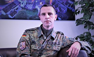 Michael Mosig ist neuer Kommandeur des ABC-Abwehr-Bataillons in Höxter, das zum Regiment werden soll. - David Schellenberg Michael Mosig ist neuer Kommandeur des ABC-Abwehr-Bataillons in Höxter, das zum Regiment werden soll. - David Schellenberg