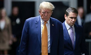 Dem ehemaligen US-Präsidenten Donald Trump drohen mehrere Jahre Haft. Der Fall könnte den US-Wahlkampf beeinflussen. - Win McNamee/Pool Getty Images North America/AP/dpa Dem ehemaligen US-Präsidenten Donald Trump drohen mehrere Jahre Haft. Der Fall könnte den US-Wahlkampf beeinflussen. - Win McNamee/Pool Getty Images North America/AP/dpa