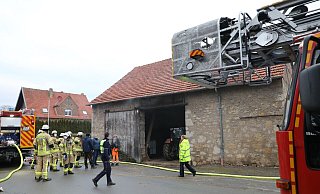 Die Freiwillige Feuerwehr aus dem Stadtgebiet Warburg war mit fast 70 Einsatzkräften in Germete. - Simone Flörke Die Freiwillige Feuerwehr aus dem Stadtgebiet Warburg war mit fast 70 Einsatzkräften in Germete. - Simone Flörke