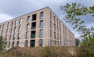 Die Wohnungsgesellschaft Paderborn baut auf dem Alanbrooke-Gelände 14 Gebäude; die ersten Wohnungen sollen in diesem Jahr übergeben werden. - Niklas Tüns Die Wohnungsgesellschaft Paderborn baut auf dem Alanbrooke-Gelände 14 Gebäude; die ersten Wohnungen sollen in diesem Jahr übergeben werden. - Niklas Tüns
