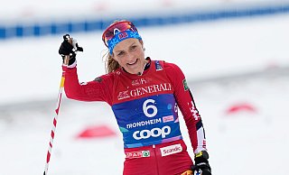 Mutterfreuden statt Comeback: Die norwegische Ski-Langläuferin Therese Johaug ist wieder schwanger. (Archivbild) - Matthias Schrader/AP/dpa Mutterfreuden statt Comeback: Die norwegische Ski-Langläuferin Therese Johaug ist wieder schwanger. (Archivbild) - Matthias Schrader/AP/dpa
