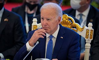 US-Präsident Joe Biden nimmt derzeit am Asean-Gipfel in Kambodscha teil. - Vincent Thian/AP/dpa US-Präsident Joe Biden nimmt derzeit am Asean-Gipfel in Kambodscha teil. - Vincent Thian/AP/dpa