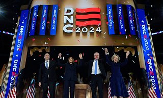 Die Demokraten haben Kamala Harris beim Parteitag in Chicago vier Tage lang zelebriert. - Paul Sancya/AP/dpa Die Demokraten haben Kamala Harris beim Parteitag in Chicago vier Tage lang zelebriert. - Paul Sancya/AP/dpa