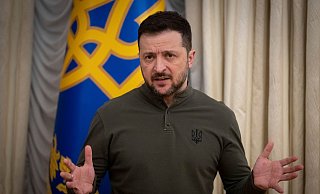Der ukrainische Präsident Wolodymyr Selenskyj erwartet noch in dieser Woche das Eintreffen einer US-Delegation. - Efrem Lukatsky/AP/dpa Der ukrainische Präsident Wolodymyr Selenskyj erwartet noch in dieser Woche das Eintreffen einer US-Delegation. - Efrem Lukatsky/AP/dpa