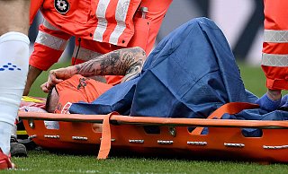 SCP-Stürmer Felix Platte musste im Spiel gegen den SV Darmstadt 98 verletzungsbedingt ausgewechselt werden. - imago images/Jan Huebner SCP-Stürmer Felix Platte musste im Spiel gegen den SV Darmstadt 98 verletzungsbedingt ausgewechselt werden. - imago images/Jan Huebner