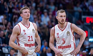 Weltmeister auf Titeljagd: Justus Hollatz und Niels Giffey - David Inderlied/dpa Weltmeister auf Titeljagd: Justus Hollatz und Niels Giffey - David Inderlied/dpa