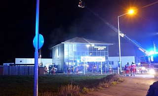 Im Gebäude einer Sanitär-Firma hat es in der vergangenen Nacht gebrannt. - Polizei Minden-Lübbecke Im Gebäude einer Sanitär-Firma hat es in der vergangenen Nacht gebrannt. - Polizei Minden-Lübbecke