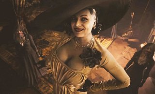 Die Vampirdame Lady Dimitrescu war schon vor Veröffentlichung Kult bei den Fans. Gut meint sie es mit uns deshalb aber nicht. - Capcom Die Vampirdame Lady Dimitrescu war schon vor Veröffentlichung Kult bei den Fans. Gut meint sie es mit uns deshalb aber nicht. - Capcom