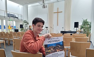 Timm Draak ist Jahrespraktikant in der Christusgemeinde Gütersloh und organisiert eine Spendenaktion für Menschen in Kriegsgebieten. - Celina Allard Timm Draak ist Jahrespraktikant in der Christusgemeinde Gütersloh und organisiert eine Spendenaktion für Menschen in Kriegsgebieten. - Celina Allard