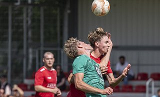 Theesens Eric-Jesper Darlath (r.) trug zu einem ordentlichen Saisonauftakt des VfL Theesen bei. - Jörg Dieckmann Theesens Eric-Jesper Darlath (r.) trug zu einem ordentlichen Saisonauftakt des VfL Theesen bei. - Jörg Dieckmann