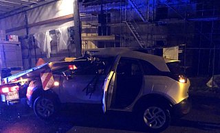 Die Unfallstelle in Bielefeld. - Polizei Bielefeld Die Unfallstelle in Bielefeld. - Polizei Bielefeld