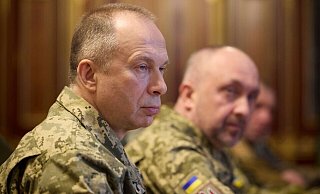 Olexander Syrskyj nennt die ukrainische Gegenoffensive im russischen Gebiet Kursk erzwungen. (Archivbild) - Ukrainisches Präsidentialamt/Zuma Press/dpa Olexander Syrskyj nennt die ukrainische Gegenoffensive im russischen Gebiet Kursk erzwungen. (Archivbild) - Ukrainisches Präsidentialamt/Zuma Press/dpa