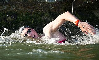 Hier in der Seine, bei der WM im Meer: Florian Wellbrock und seine Kollegen hoffen auf sauberes Wasser. - Michael Kappeler/dpa Hier in der Seine, bei der WM im Meer: Florian Wellbrock und seine Kollegen hoffen auf sauberes Wasser. - Michael Kappeler/dpa