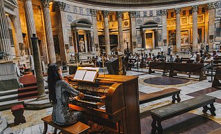 Dariia Lytvishko konzertierte bereits an vielen spektakulären Orten, darunter das Pantheon in Rom. - Privat Dariia Lytvishko konzertierte bereits an vielen spektakulären Orten, darunter das Pantheon in Rom. - Privat