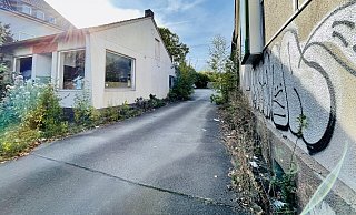 Auf dem Grundstück an der Detmolder Straße sind Schädlingsbekämpfer aktiv. - Stefan Becker Auf dem Grundstück an der Detmolder Straße sind Schädlingsbekämpfer aktiv. - Stefan Becker